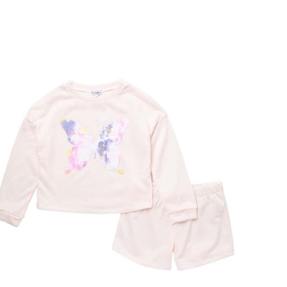 Fleece Pullover & shorts lounge set